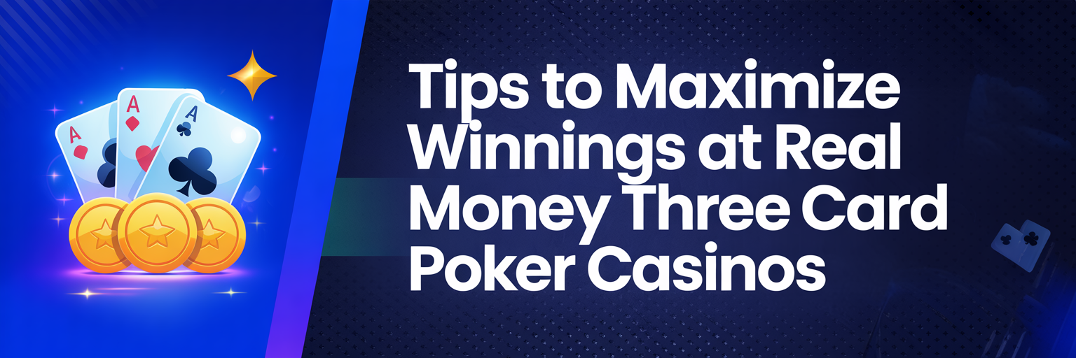 Tips to Maximize Winnings at Real Money Three Card Poker Casinos